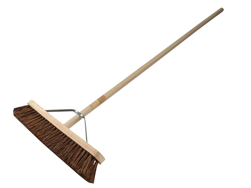 Faithfull Stiff Bassine Broom 450mm (18in) + Handle & Stay FAIBRBAS18H
