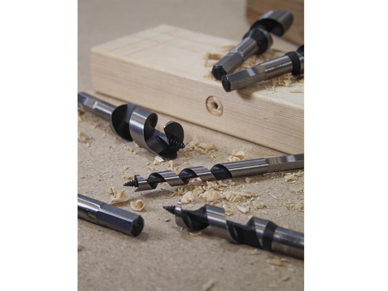 Faithfull Stubby Combination Wood Auger Bit Set, 6 Piece 10-25mm FAICASSET6