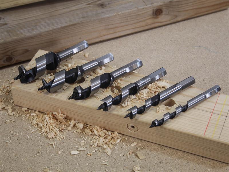 Faithfull Stubby Combination Wood Auger Bit Set, 6 Piece 10-25mm FAICASSET6