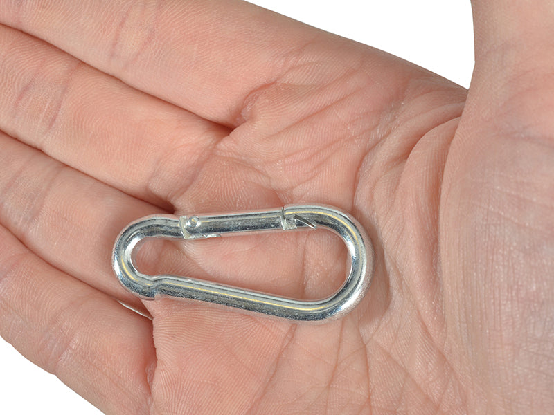 Faithfull Fire Brigade Snap Hook 4mm Zinc Plated (Pack 4) FAICHFBS40