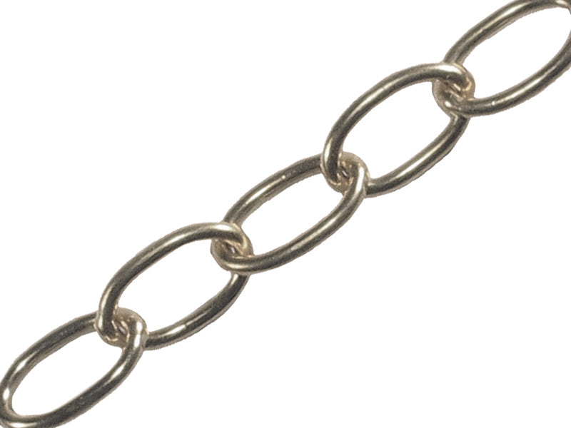 Faithfull Oval Chain 1.8mm x 10m Chrome FAICHOC18