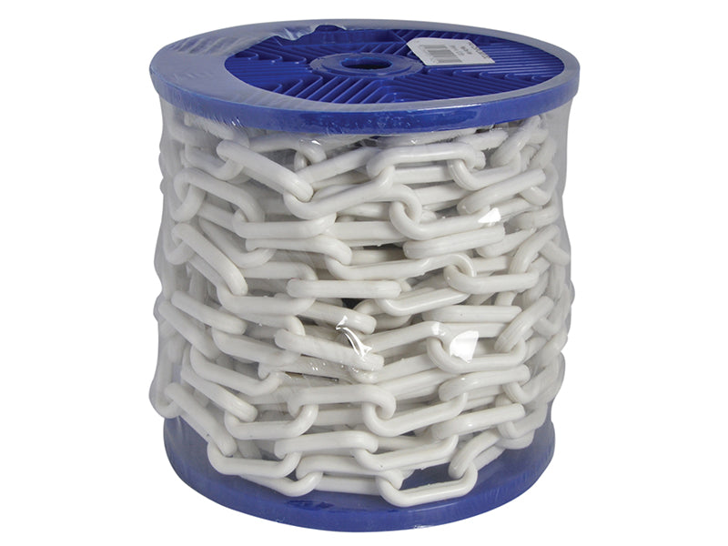 Faithfull Plastic Chain 8mm x 12.5m White FAICHPLW812C