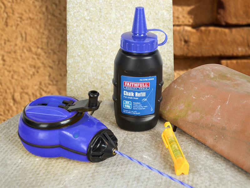 Faithfull Rapid Chalk Line Kit 30m FAICLKIT
