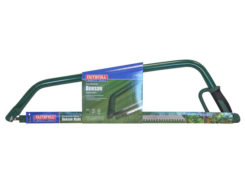 Faithfull Countryman Bowsaw 755mm 30in Tubular Steel Frame FAICOUBOW30