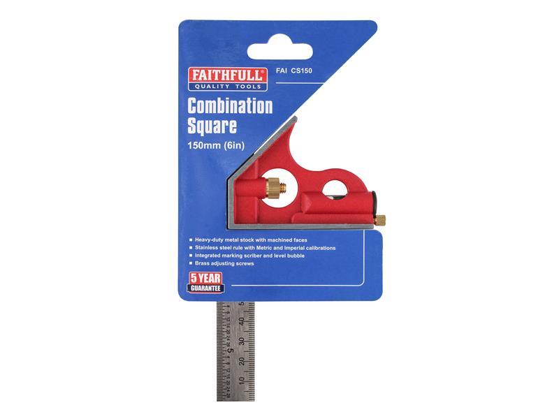 Faithfull Combination Square 150mm (6in) FAICS150