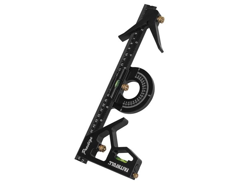 Faithfull Prestige Combination Square Set 300mm (12in) FAICS300SCNC