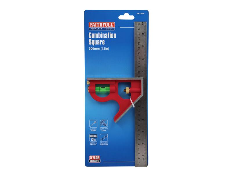 Faithfull Combination Square 300mm (12in) FAICS300