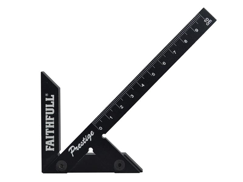 Faithfull Prestige Centre Finder Gauge Black Aluminium 100mm FAICSQ10CNC