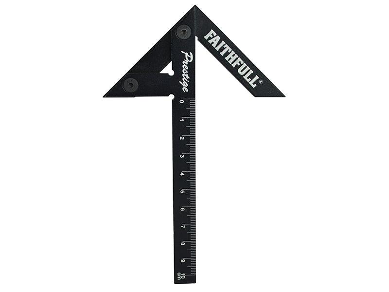 Faithfull Prestige Centre Finder Gauge Black Aluminium 100mm FAICSQ10CNC
