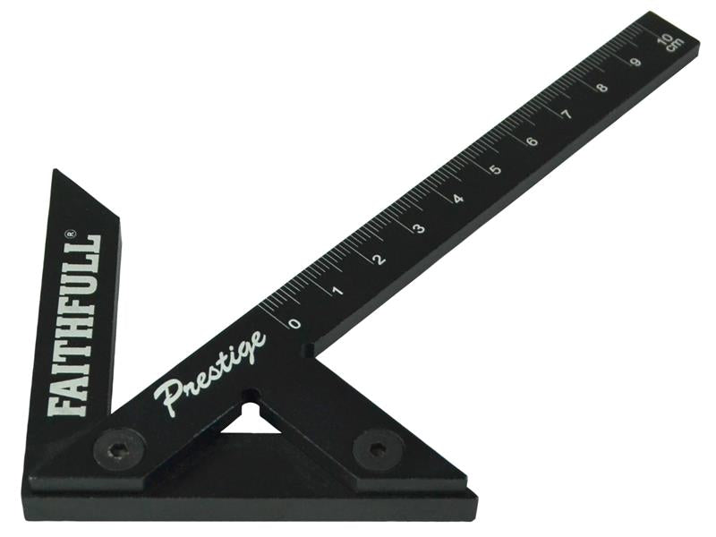 Faithfull Prestige Centre Finder Gauge Black Aluminium 100mm FAICSQ10CNC