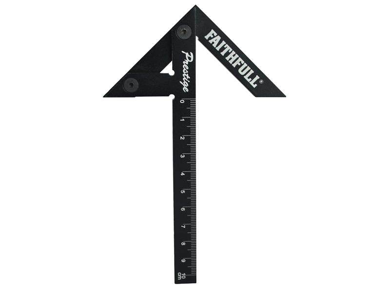 Faithfull Prestige Centre Finder Gauge Black Aluminium 100mm FAICSQ10CNC