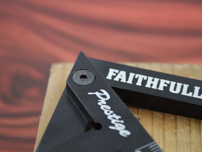 Faithfull Prestige Centre Finder Gauge Black Aluminium 100mm FAICSQ10CNC
