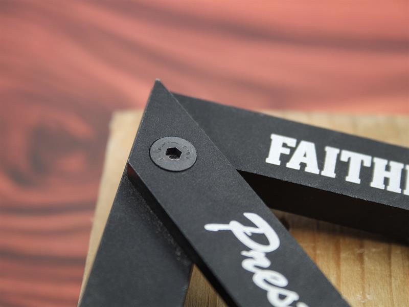 Faithfull Prestige Centre Finder Gauge Black Aluminium 100mm FAICSQ10CNC