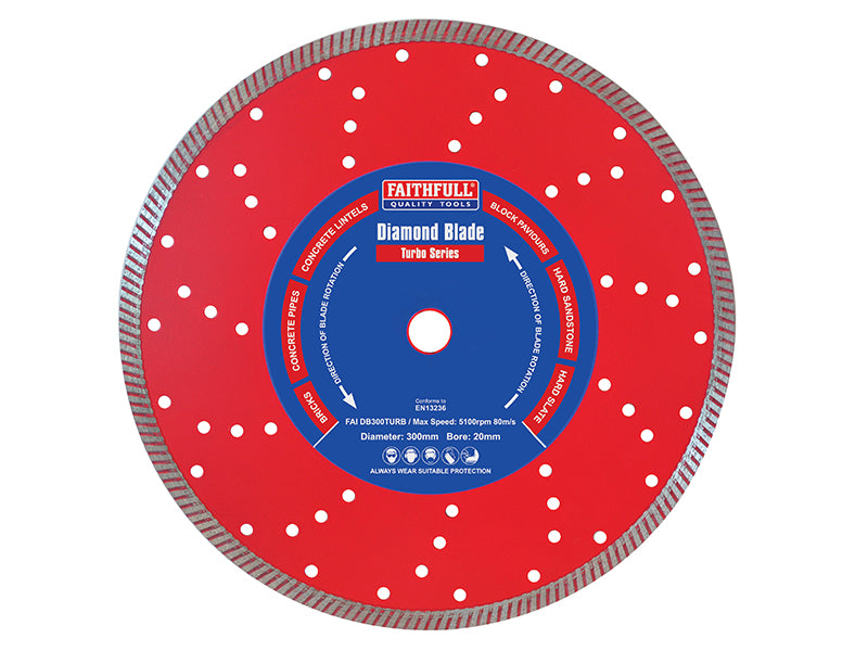 Faithfull Turbo Cut Diamond Blade 125 x 22mm FAIDB125TURB