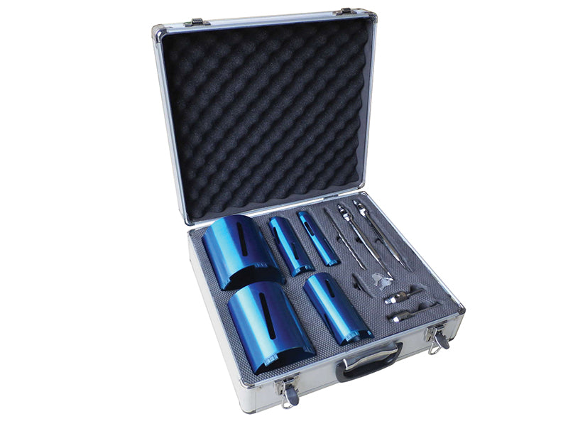 Faithfull Diamond Core Drill Kit & Case Set of 11 FAIDCKIT11