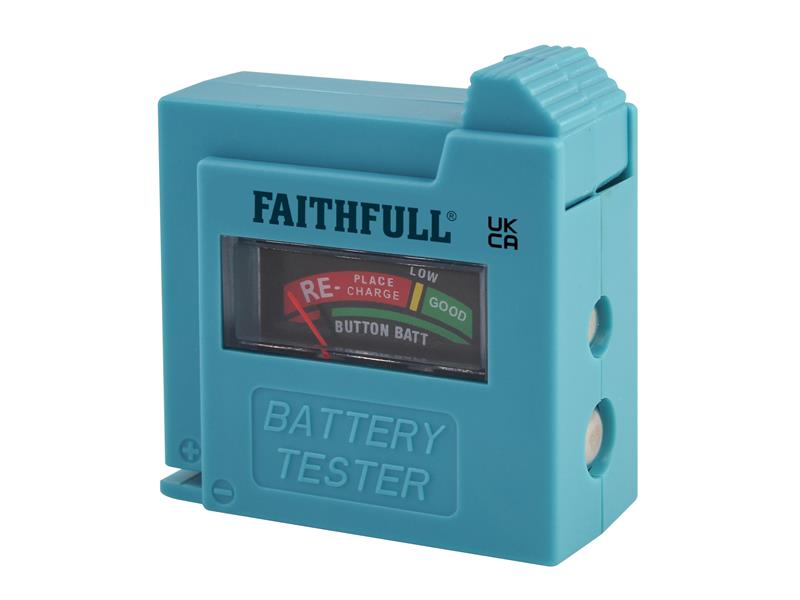 Faithfull Battery Tester for AA, AAA, C, D & 9V FAIDETBAT