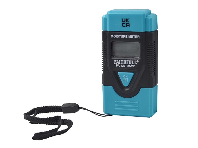 Faithfull Damp & Moisture Meter LCD Display FAIDETDAMP