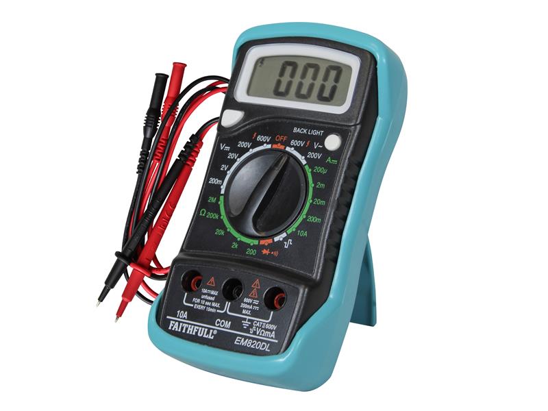 Faithfull Multimeter LCD Display FAIDETMULTI