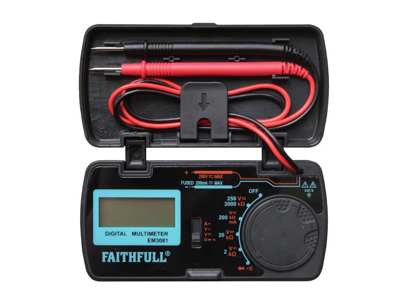 Faithfull Pocket Portable Multimeter FAIDETPOCKET