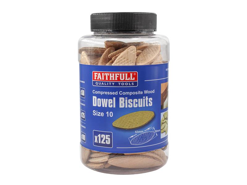 Faithfull Biscuit Wood No 10 (Tub 125) FAIDOWBIS10