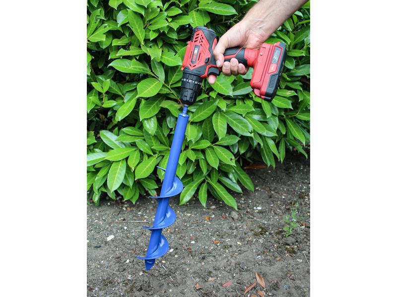 Faithfull Earth Auger Drill Bit 80 x 450mm For fence posts boreholes FAIEA80450