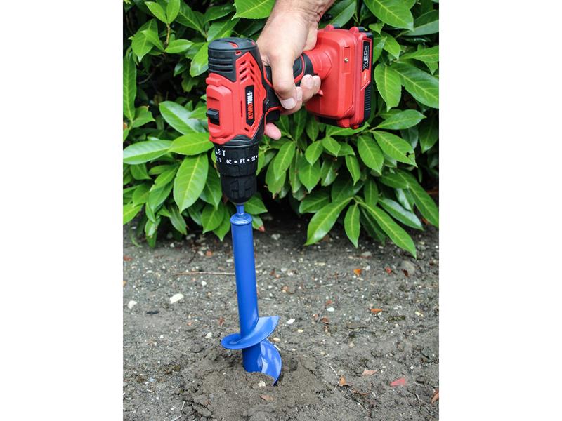 Faithfull Earth Auger Drill Bit 80 x 450mm For fence posts boreholes FAIEA80450