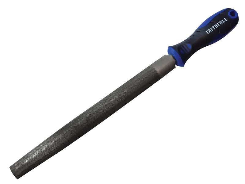 Faithfull Handled Half-Round Second Cut Engineers File 250mm (10in) FAIFIHRSC10