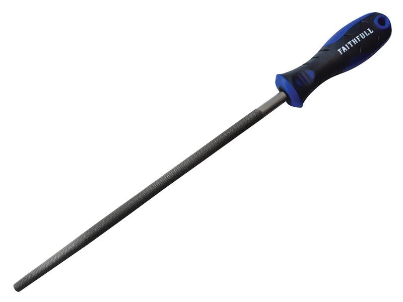 Faithfull Handled Round Second Cut Engineers File 250mm (10in) FAIFIRSC10