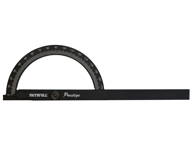 Faithfull Prestige Angle Gauge Black Aluminium 150 x 270mm FAIGAUGECNC