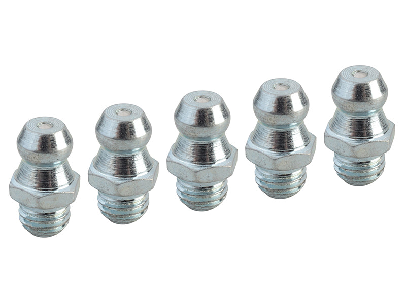 Faithfull Grease Nipple Straight 1/4in UNF (Pack 5) FAIGGN14UNF