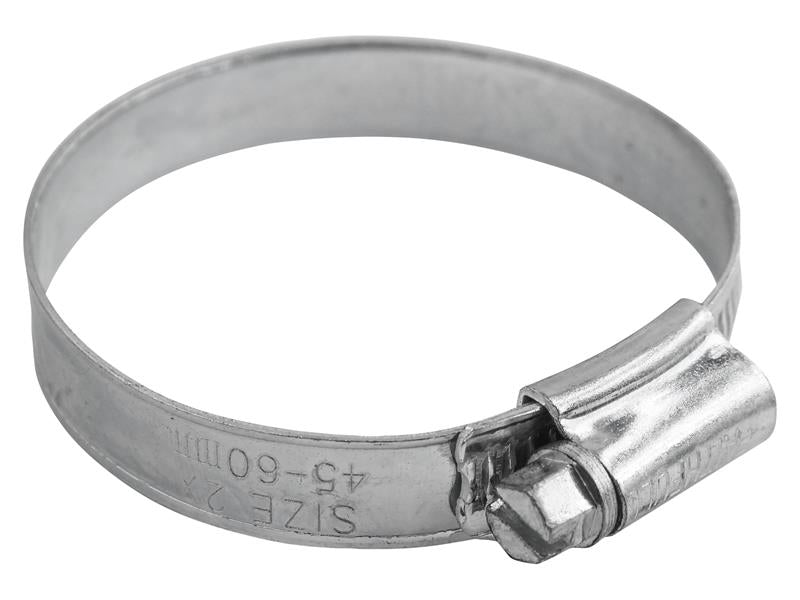 Faithfull 2X Stainless Steel Hose Clip 45 - 60mm FAIHC2XSSB