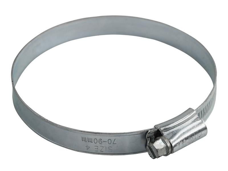 Faithfull 4 Hose Clip - Zinc MSZP 70 - 90mm FAIHC4B