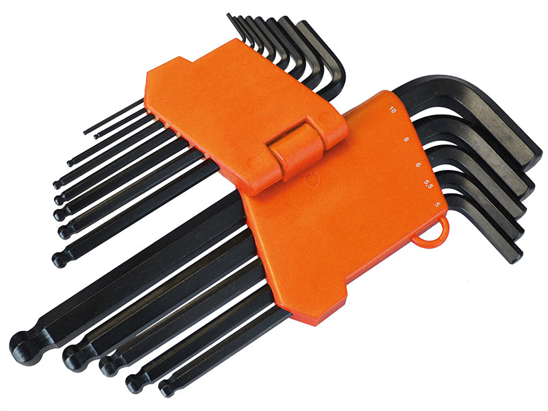 Faithfull Metric Ball End Long Arm Hexagon Key Set, 13 Piece FAIHKS13MLB