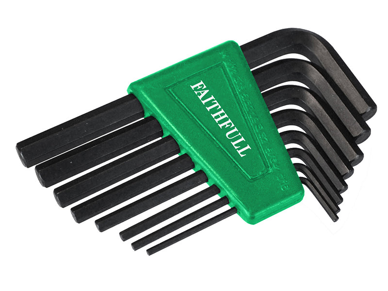 Faithfull Imperial Short Arm Hexagon Key Set, 8 Piece FAIHKS8AF