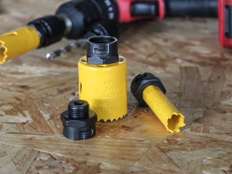 Faithfull Holesaw Arbor Quick Release Locking Nut Set 3 Piece FAIHSAUN03