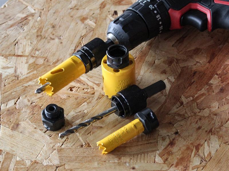 Faithfull Holesaw Arbor Quick Release Locking Nut Set 3 Piece FAIHSAUN03