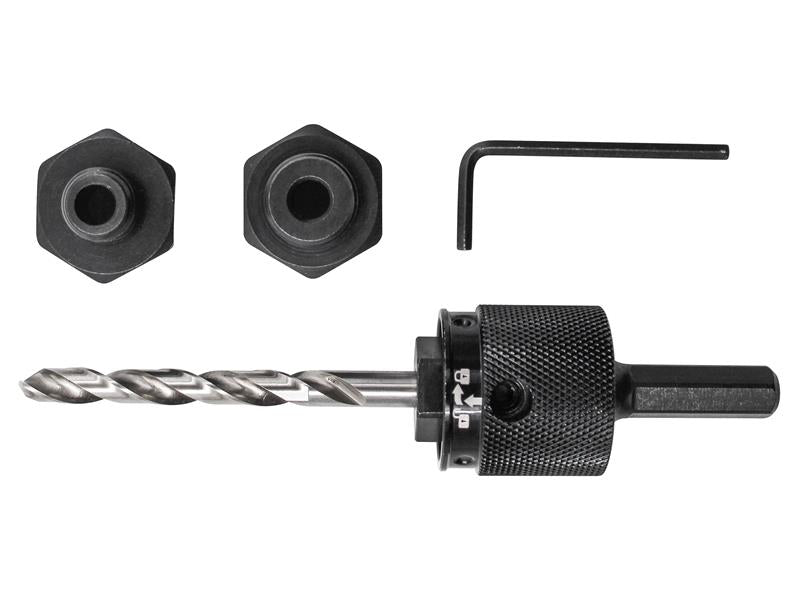Faithfull Universal Quick Release Holesaw Arbor Set Spring Loaded FAIHSAUQC