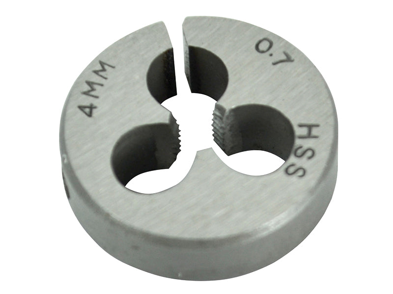 Faithfull HSS Straight Flute Split Die M4 x 0.7, 13/16in OD FAIHSSDM4