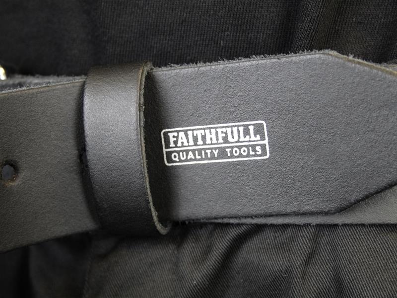 Faithfull Heavy Duty Leather Belt Width 45mm 1.3/4in Size 34 to 44" FAILB134B