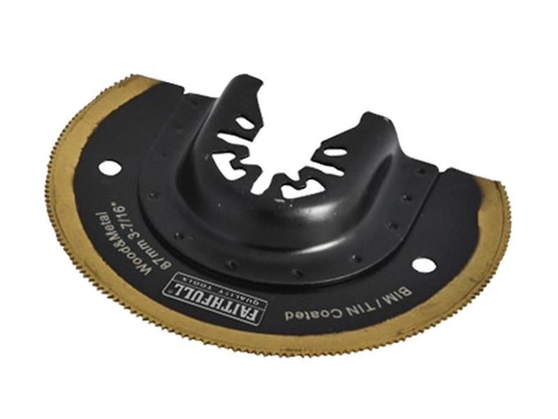 Faithfull Multi-Functional Tool Bi-Metal Radial Saw TiN Coated Blade 87mm FAIMFBM87