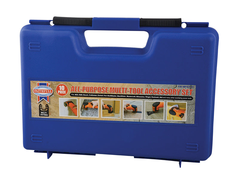 Faithfull Multi-Function Tool Mixed Blade Set 10 Piece FAIMFKIT10