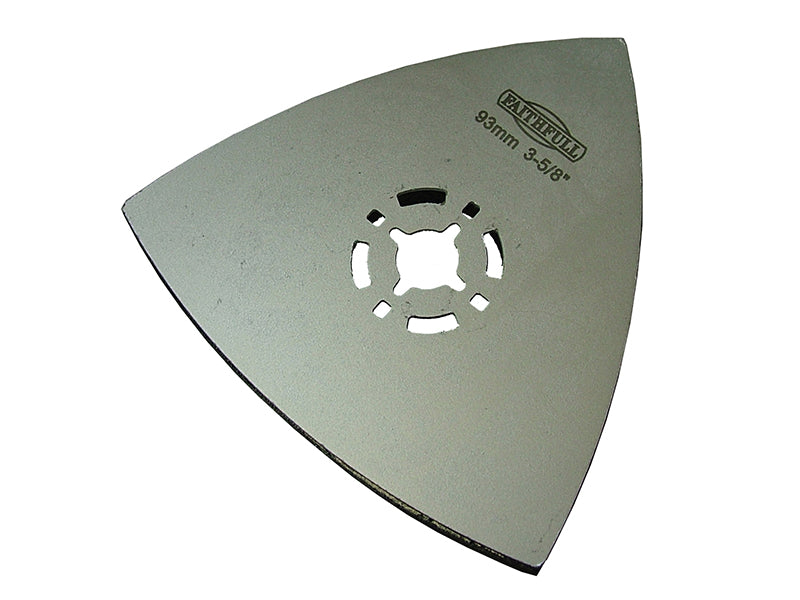 Faithfull Delta Hook & Loop Sanding Pad Triangular 93mm FAIMFPAD93