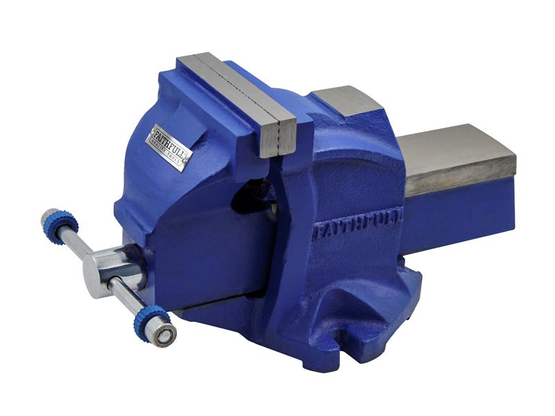 Faithfull Mechanics Vice With Magnetic Jaws 100mm 4in Cast Iron FAIMV100SG