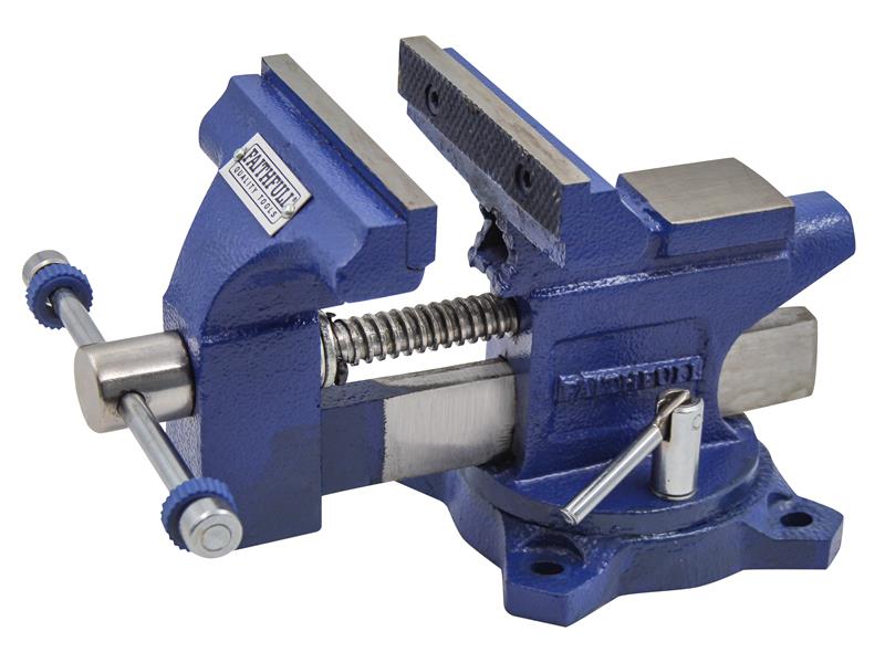 Faithfull Light Duty Mechanics Vice 100mm 4in Cast Iron FAIMV100SGLD