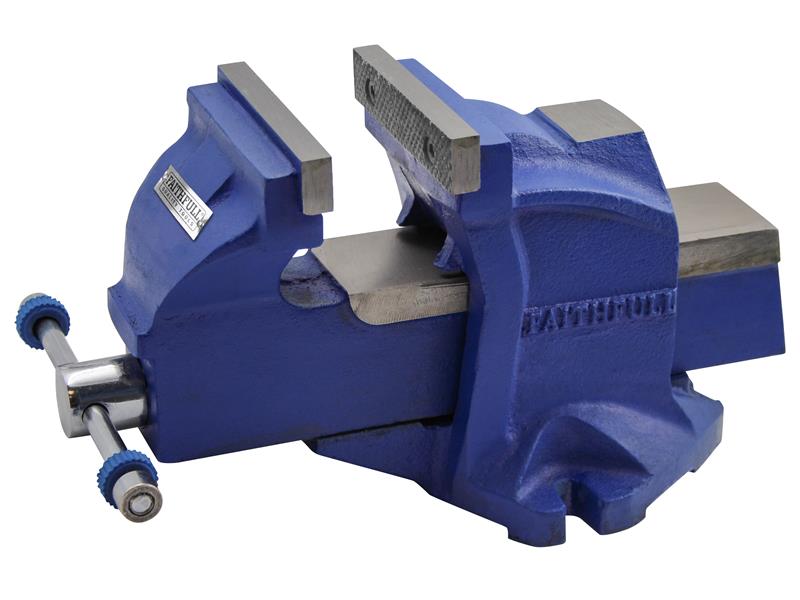 Faithfull Mechanics Vice With Magnetic Jaws 100mm 4in Cast Iron FAIMV100SG