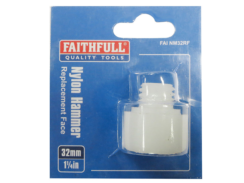 Faithfull Nylon Hammer Replacment Face 38mm FAINM38RF