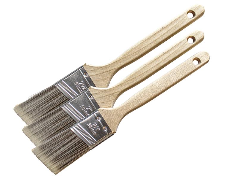 Faithfull Tradesman Synthetic Sash Brush Set, 3 Piece FAIPBTSASH3