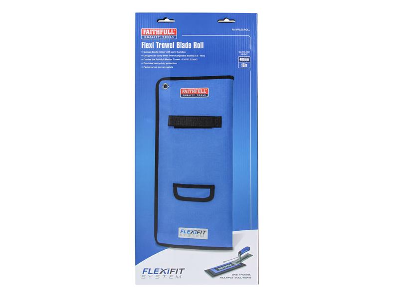 Faithfull Flexi Trowel Tool Roll Fits 3 Flexi Blades 400mm 16in FAIPFLEXROLL