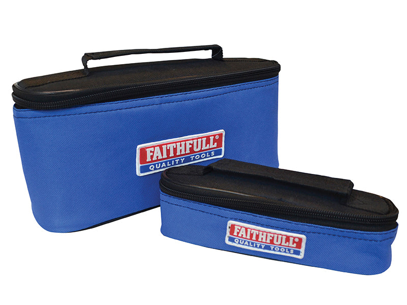 Faithfull No.4 Plane & No.60 1/2 Plane in Canvas Carry Bags FAIPLANE4AVB