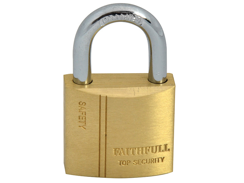 Faithfull Brass Padlock 30mm 3 Keys FAIPLB30